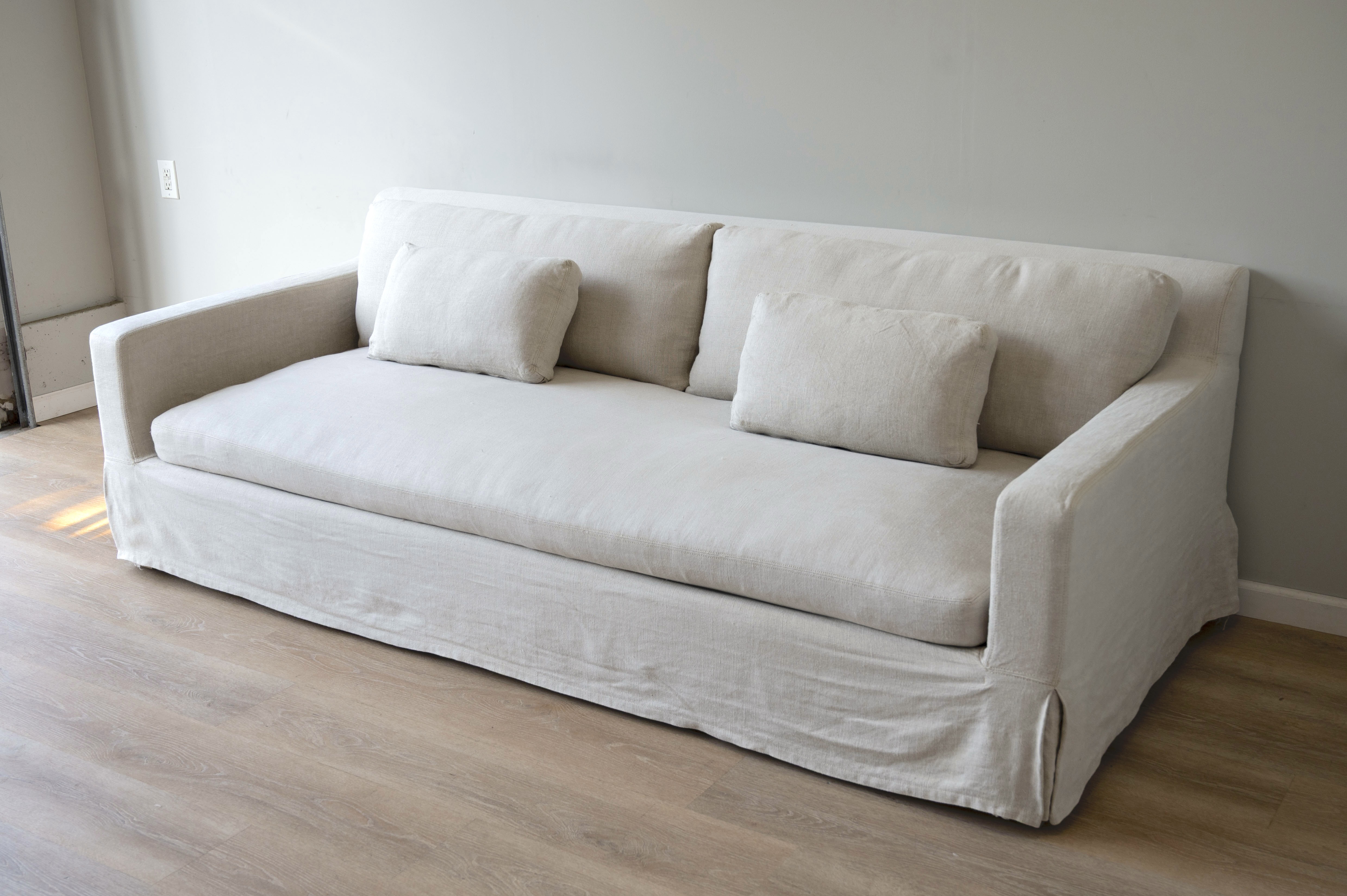 RH Belgian Track Arm Slipcovered Sofa