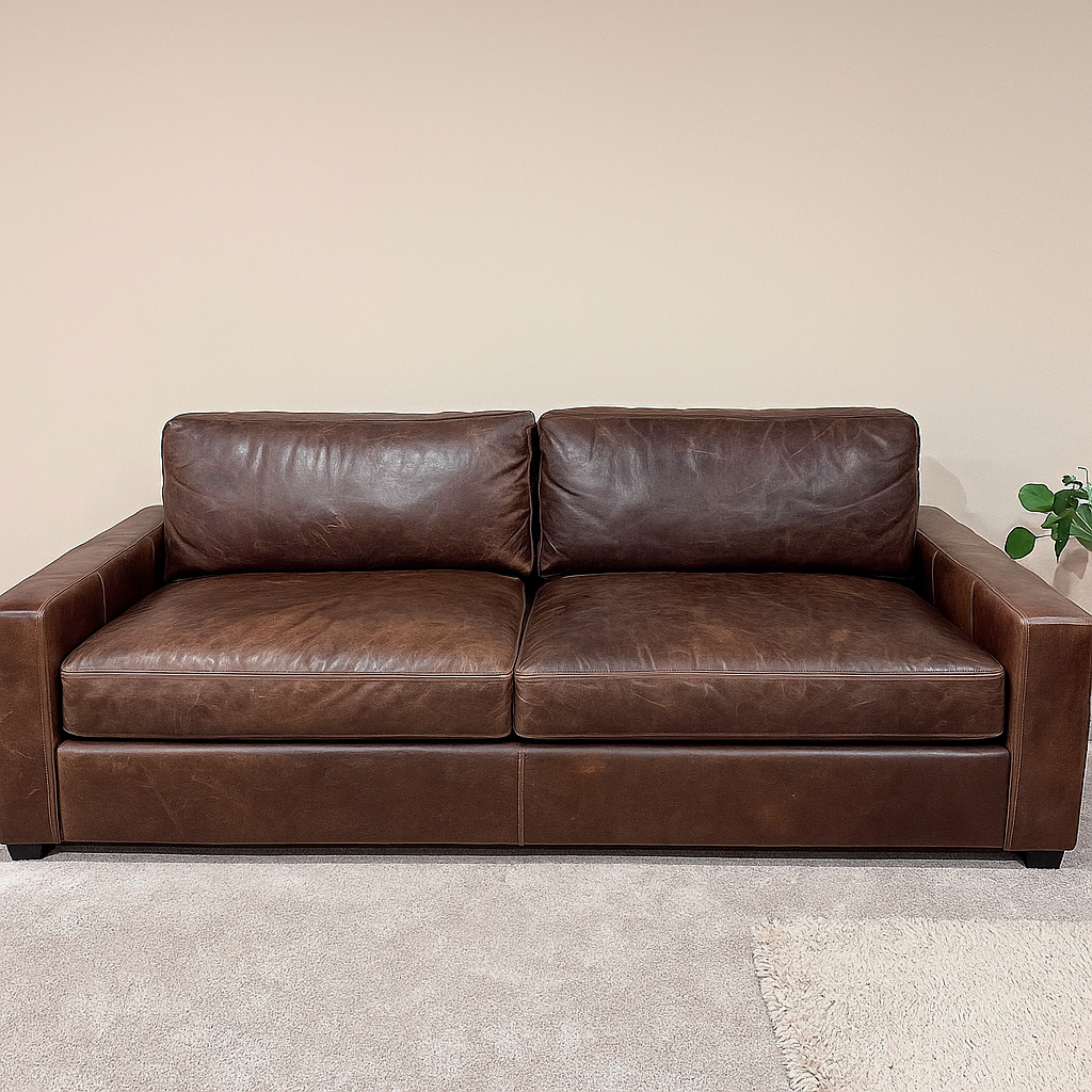 Leather Sofa for $100
